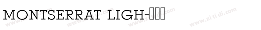 montserrat ligh字体转换